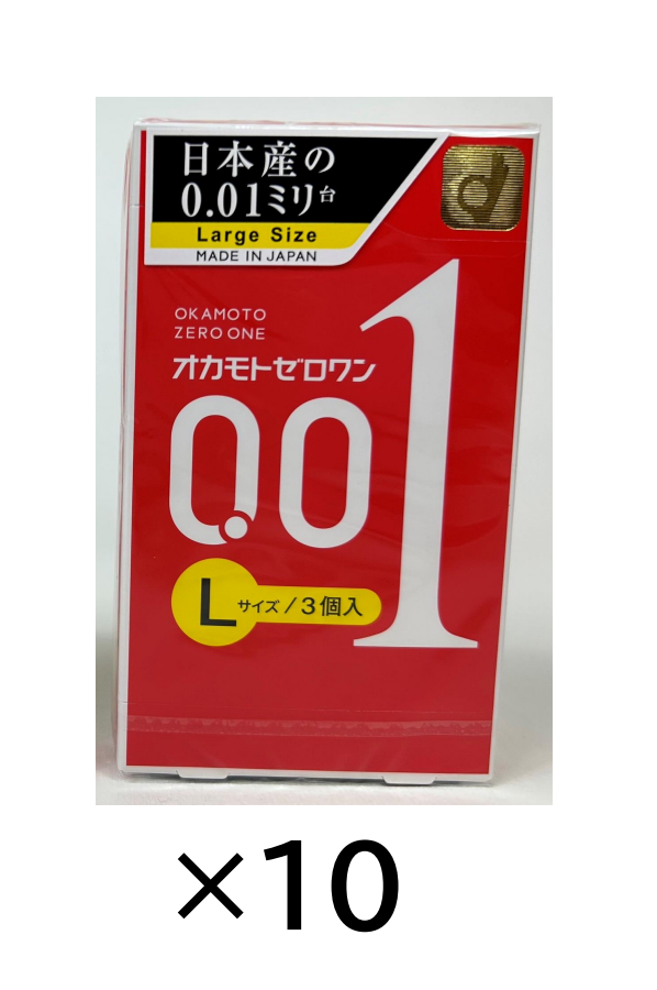 OKAMOTO ZERO ONE 0.01 Polyurethane Condom 3 pcs X 10 boxes from Japan Ultra thin