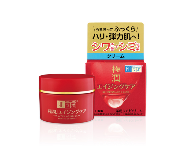 Rohto Hadalabo Gokujyun aging care cream 50g niacinamide hyaluronic acid made in Japan
