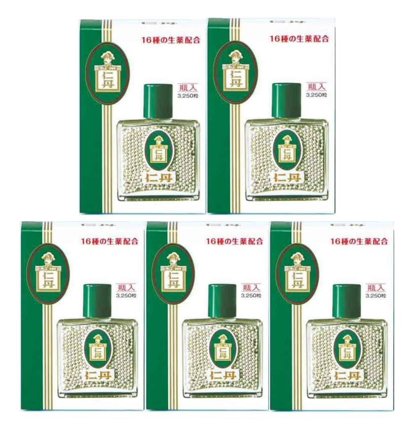 JINTAN SILVER 3,250 PILLS ×5 REFRESHING BREATH RELIEF SORE THROAT NEW JAPAN