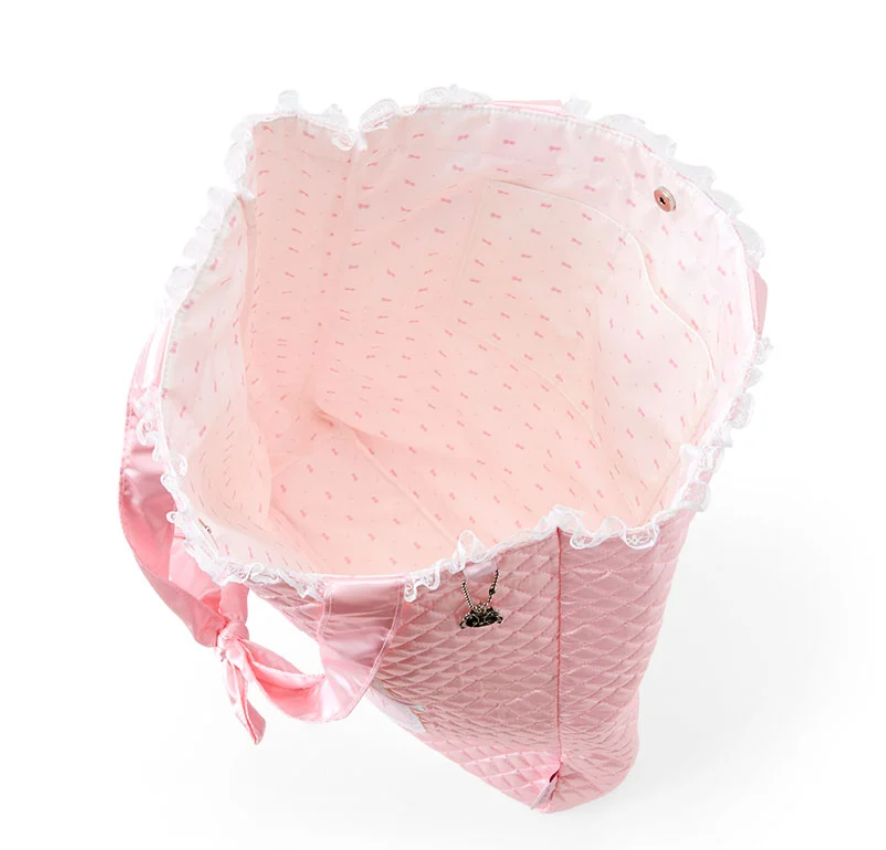 50Th Anniversary Sanrio Hello Kitty Tote Bag Pink Quilt Series Shobido Limited from Japan