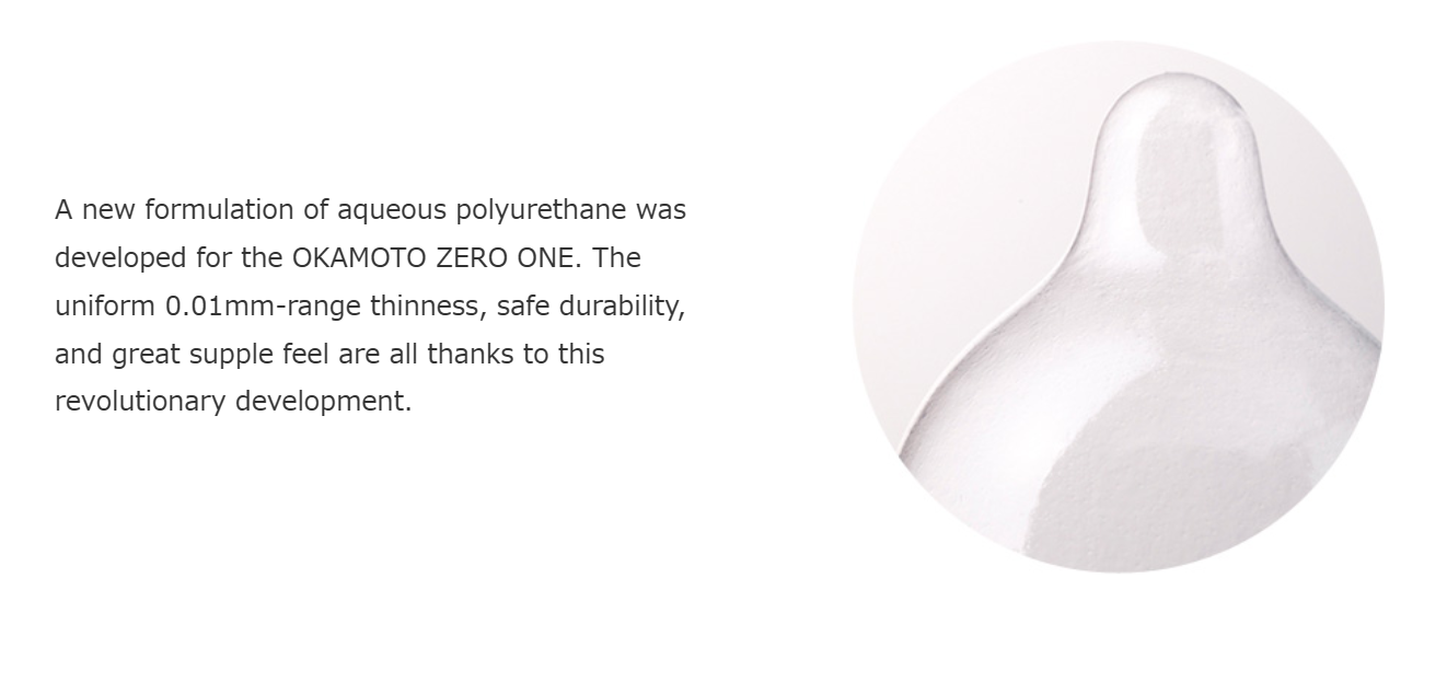 Okamoto condom 0.01 made from pure Japan 100% Ultra Thin OKAMOTO ZERO ONE 3pc