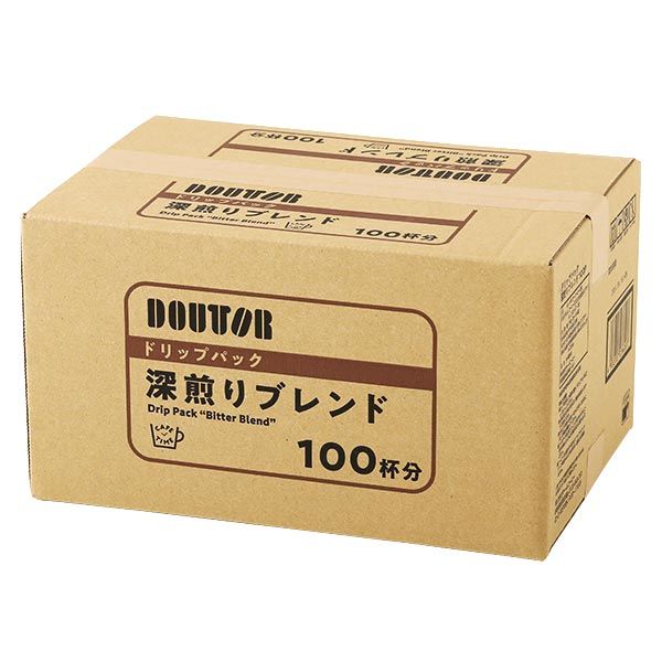 DOUTOR Coffee Drip Pack Deep Roast Blend 100 Cups Japan NEW