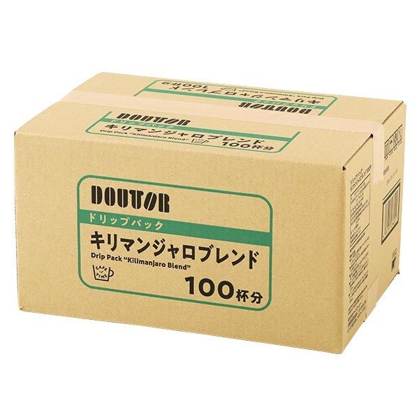 DOUTOR Coffee Drip Pack Kilimanjaro Blend 100 Cups Japan NEW