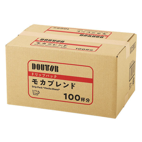 DOUTOR Coffee Drip Pack Mocha Blend 100 Cups Japan NEW