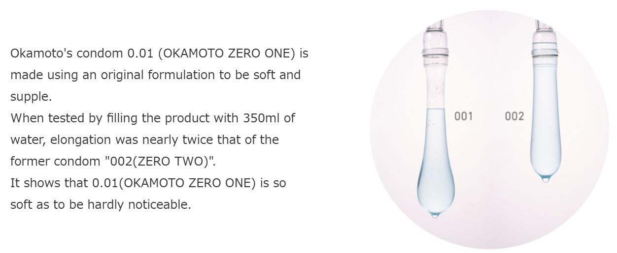 Okamoto condom 0.01 made from pure Japan 100% Ultra Thin OKAMOTO ZERO ONE 3pc